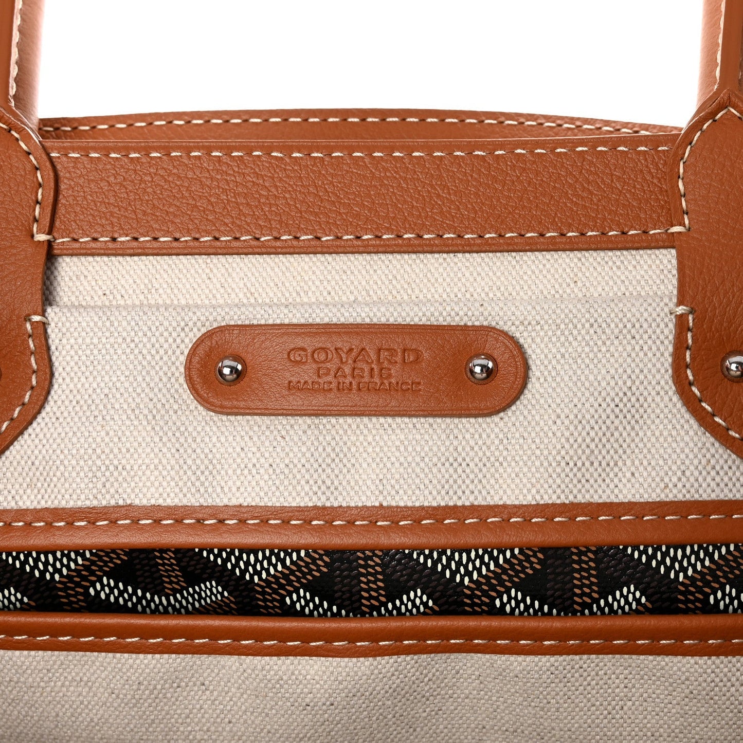Goyardine Saigon Tote Black Gold
