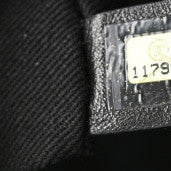 Coated Canvas Coco Small Tote Black