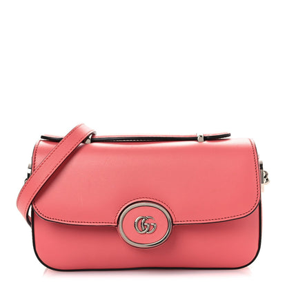 Senna Calfskin Petite GG Top Handle Shoulder Bag Pink