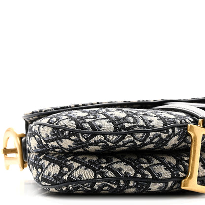 Oblique Saddle Bag Blue