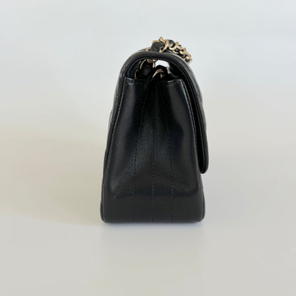 Chanel Mini Chevron Classic Caviar Flap Bag