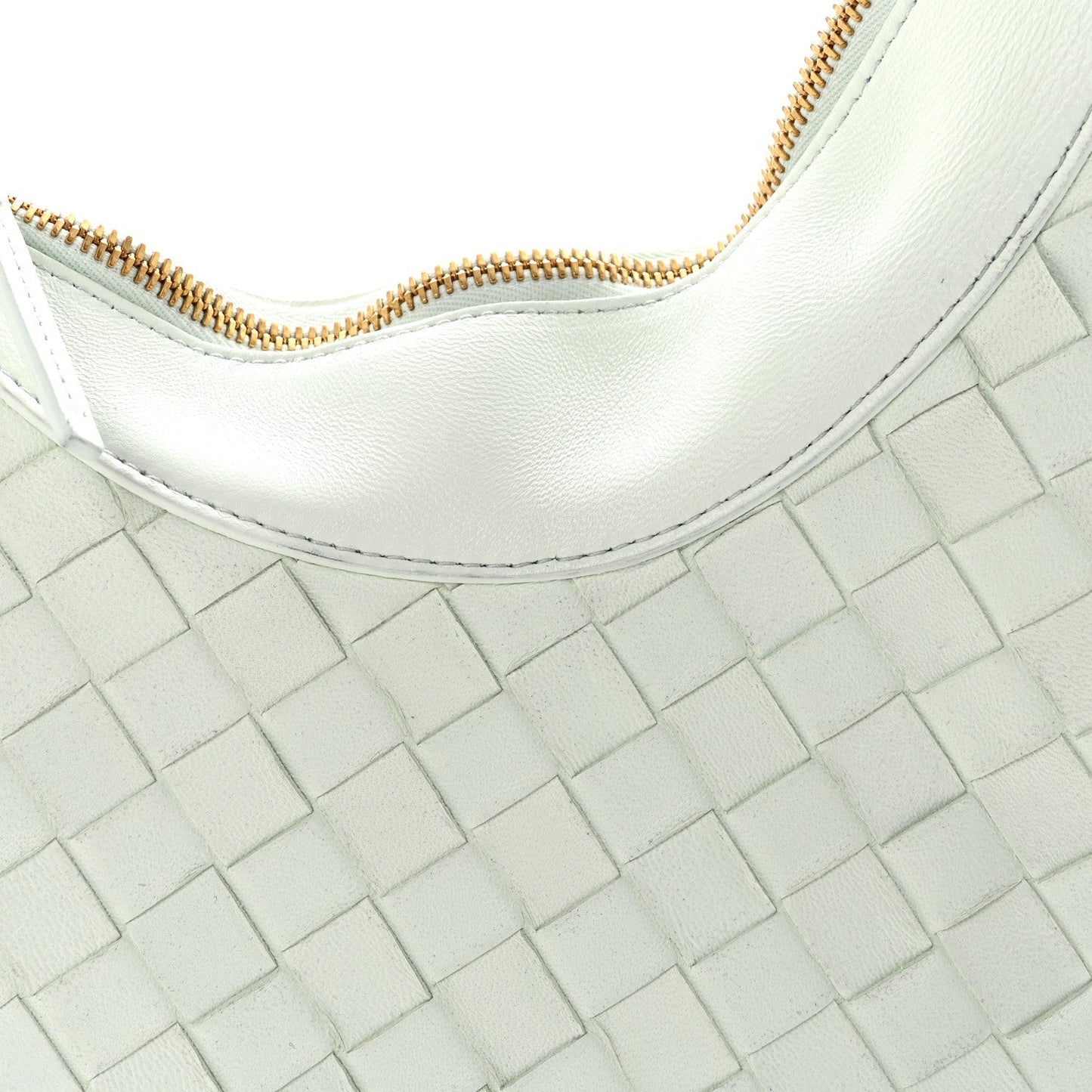 Nappa Intrecciato Small Drop Shoulder Bag Glacier