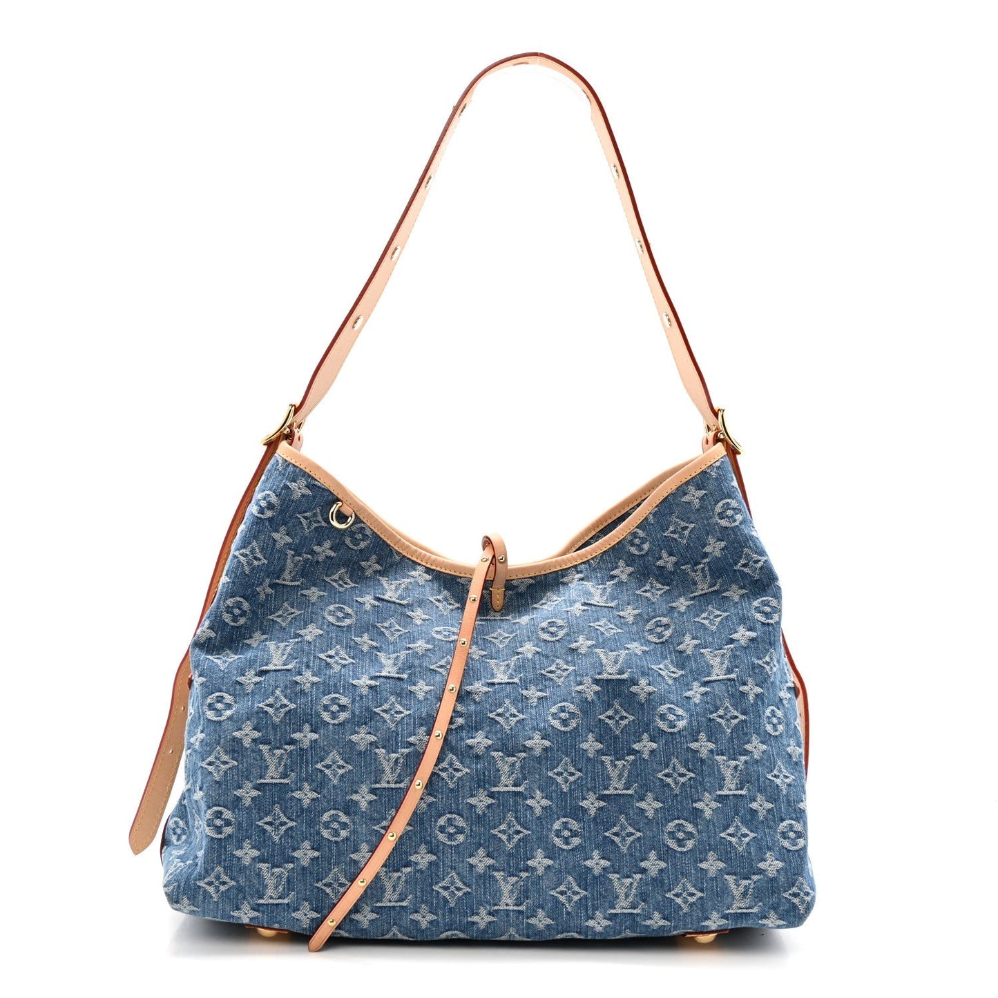 Monogram Denim CarryAll MM Blue
