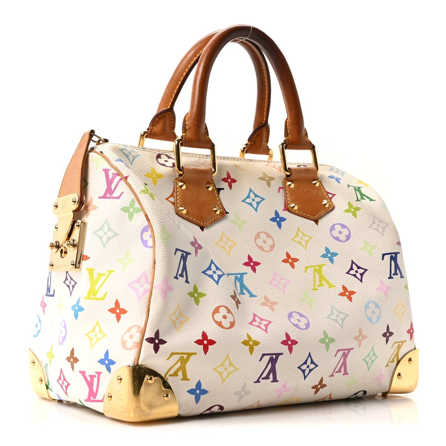 Monogram Multicolor Speedy 30 White