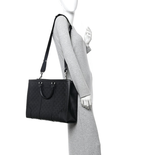 Guccissima Signature Briefcase Black