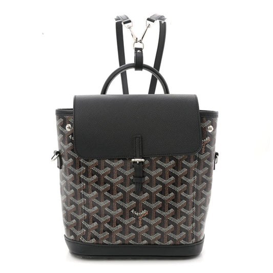 Goyardine Calfskin Mini Alpin Backpack Black
