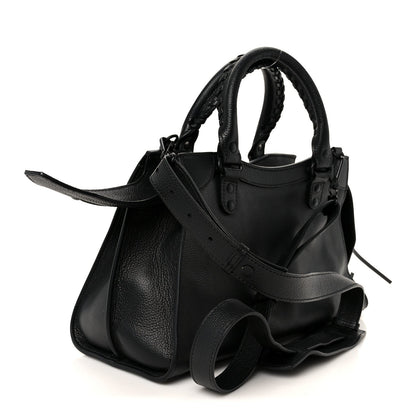 Grained Calfskin Neo Classic Black Hardware S City Black