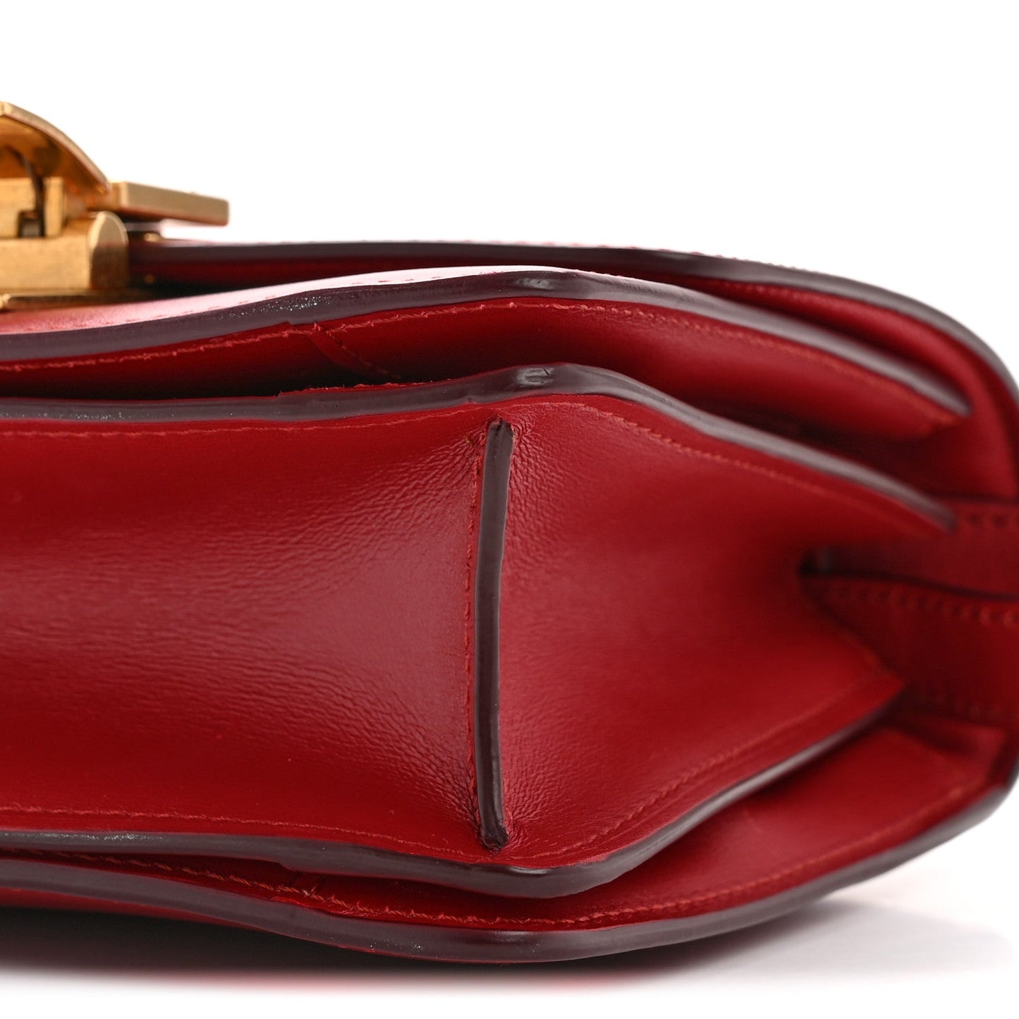 Smooth Calfskin Small Classic Box Flap Bag Red