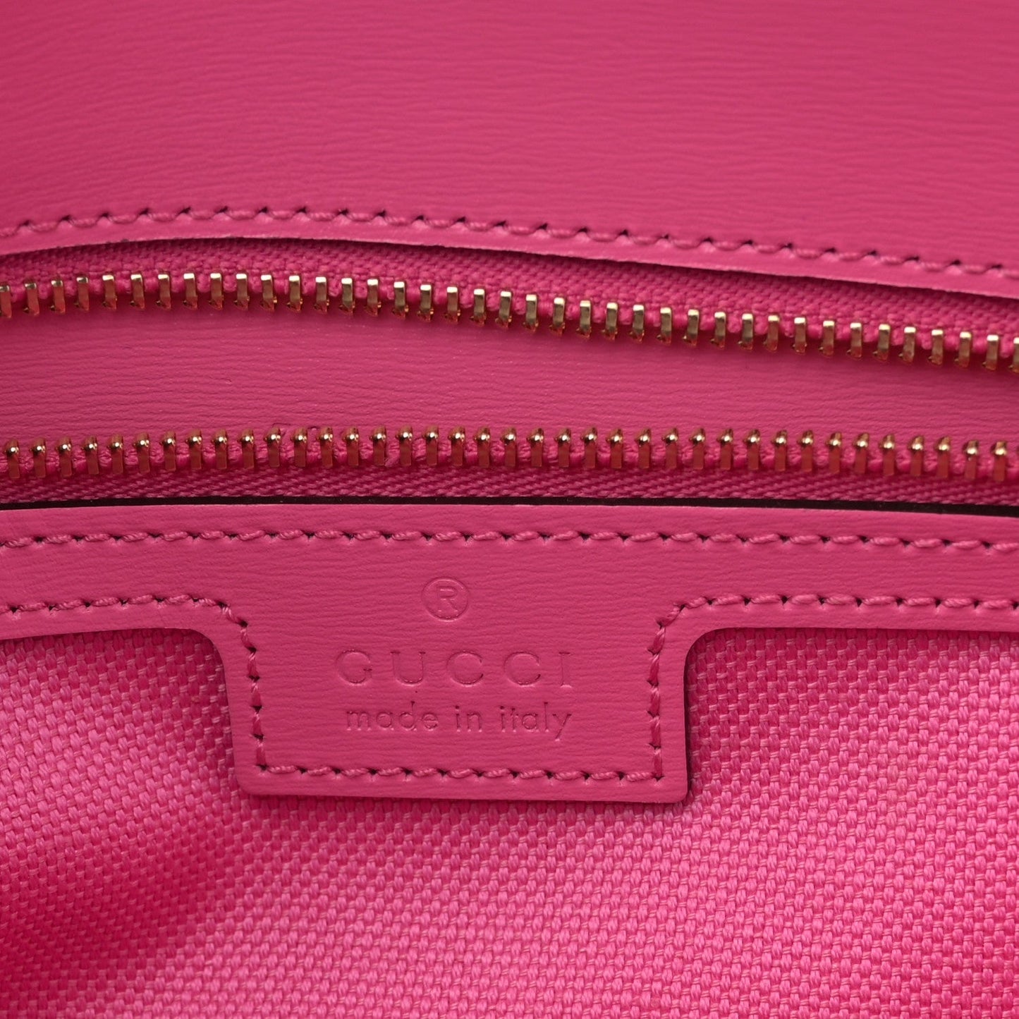 GG Monogram Textured Dollar Calfskin Small Luce Shoulder Bag Pink