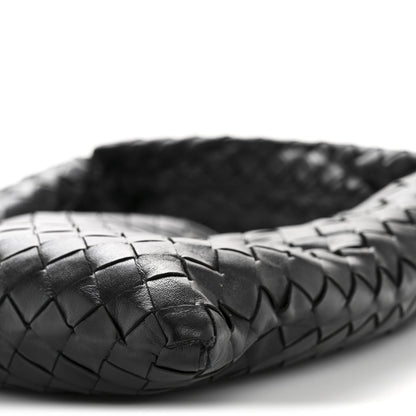 Calfskin Intrecciato Small Hop Black