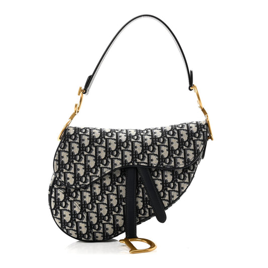 Oblique Saddle Bag Blue