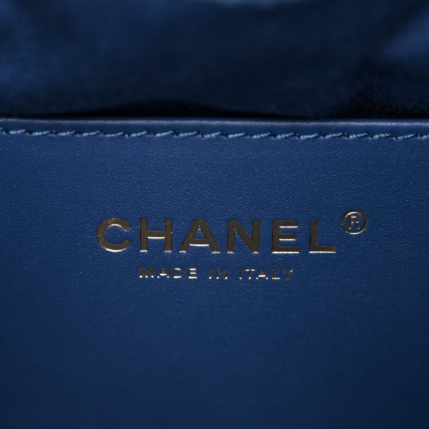 Washed Denim Quilted Small Chanel 25 Handbag Blue