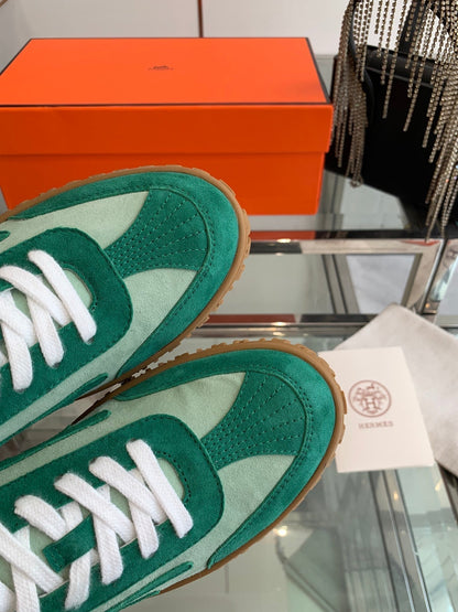 HM Jet Sneaker Green Suede 292278