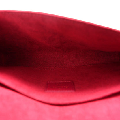 Monogram Pochette Felicie Chain Wallet Fuchsia