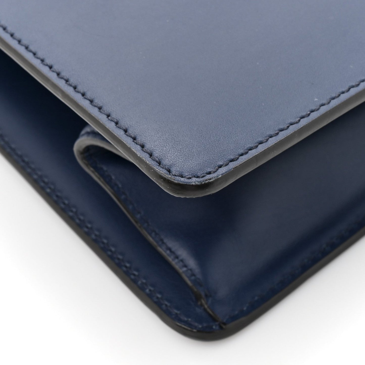 Calfskin Medium Sylvie Top Handle Bag Blue