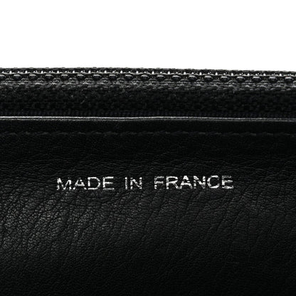 Distressed Patent Calfskin Quilted Reissue Wallet On Chain WOC Black