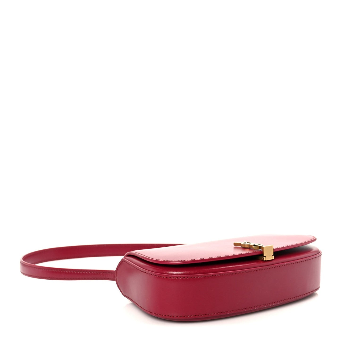 Box Calfskin Mini Voltaire Shoulder Bag Burgundy