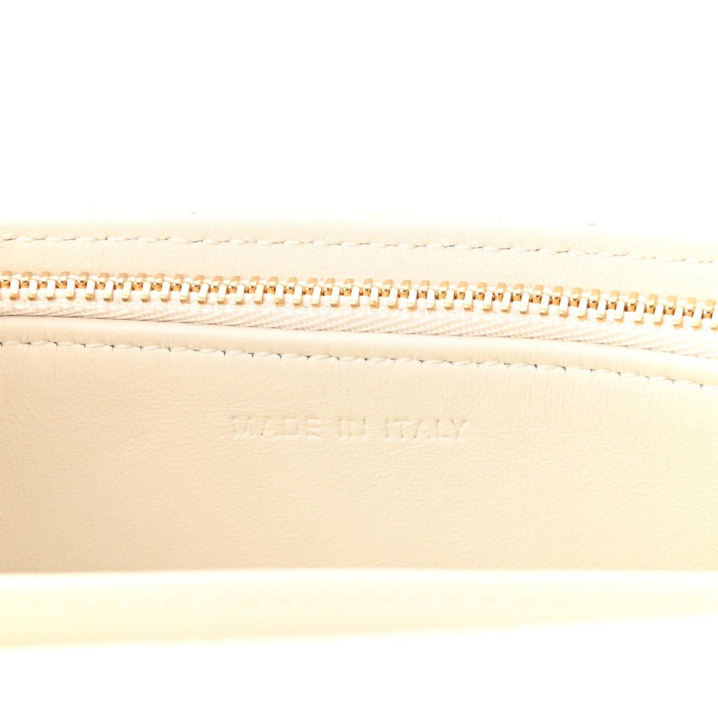 Lambskin Cannage Miss Dior Chain Pouch Latte