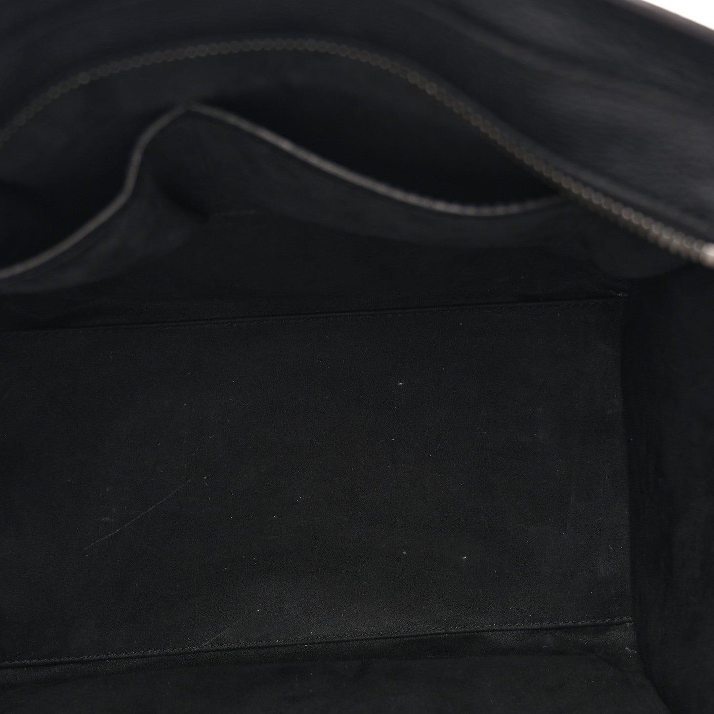 Drummed Calfskin Mini Luggage Black
