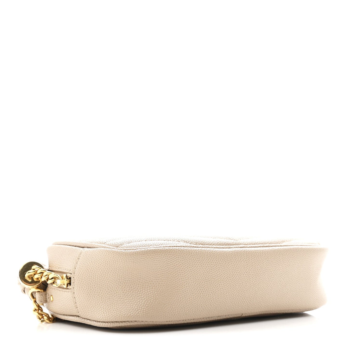 Grain De Poudre Matelasse Monogram Mini Lou Camera Bag Dark Beige