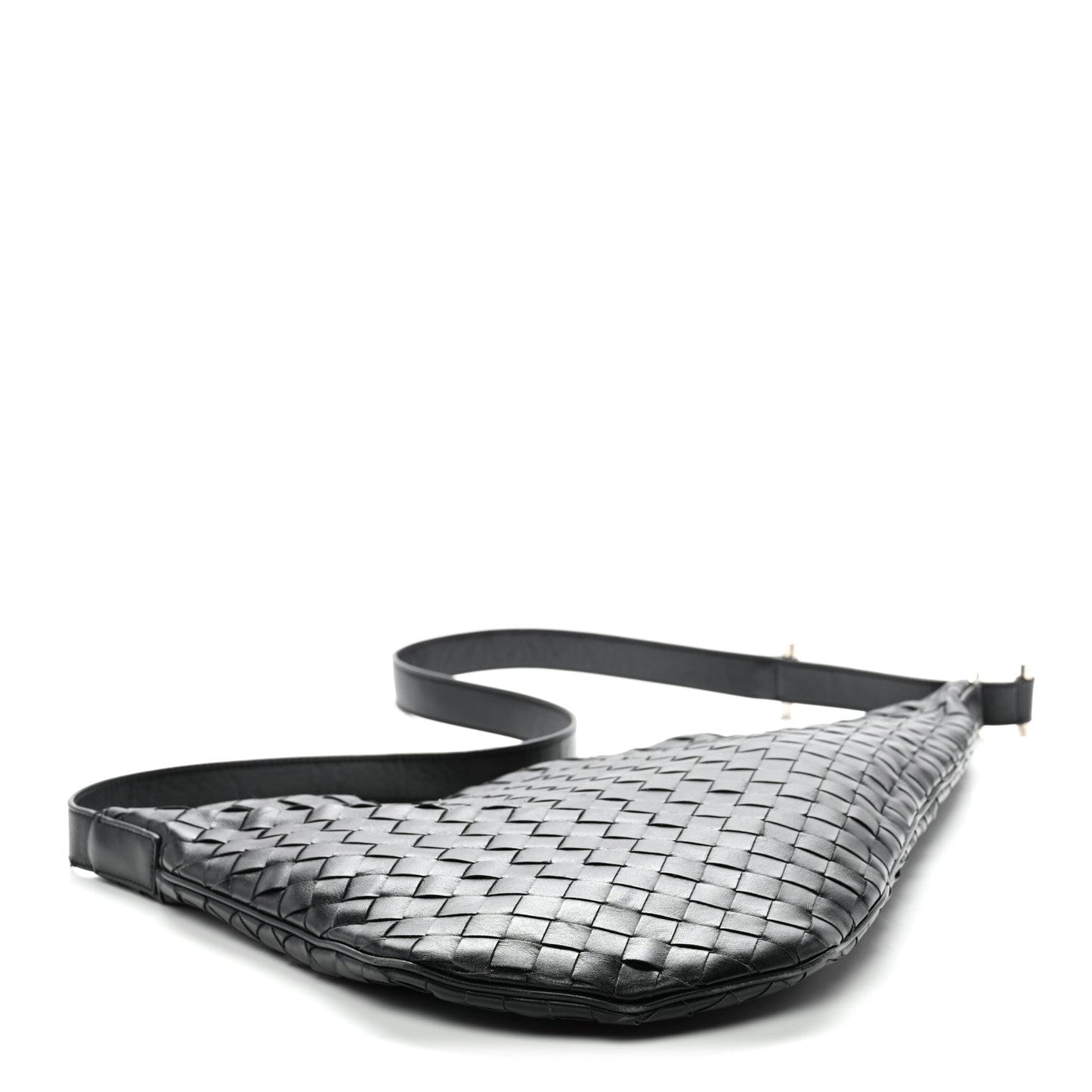 Calfskin Intrecciato Virgule Black