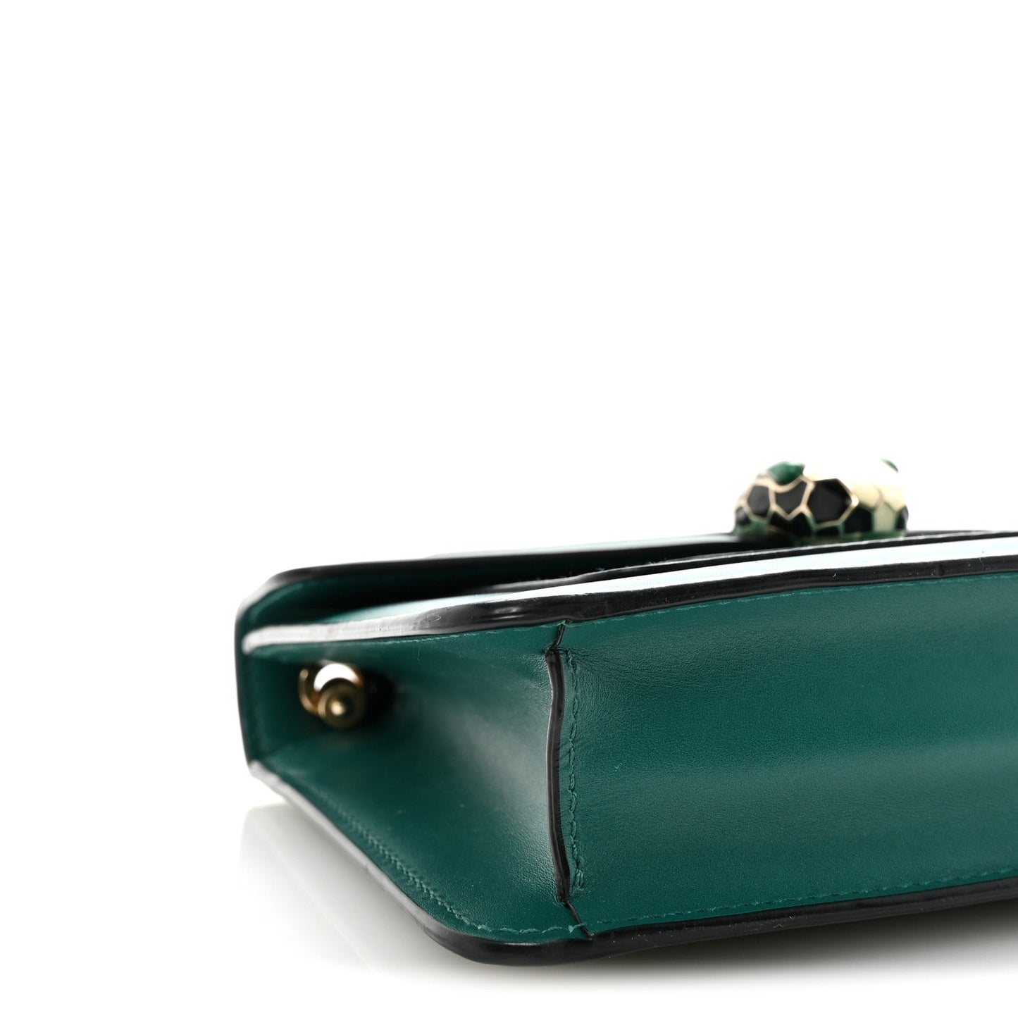 Calfskin Small Serpenti Forever Snake Strap Crossbody Bag Emerald Green