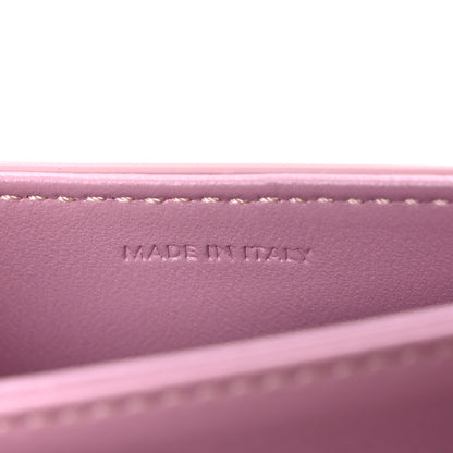 Shiny Calfskin Triomphe Mini Besace Clea Pastel Pink