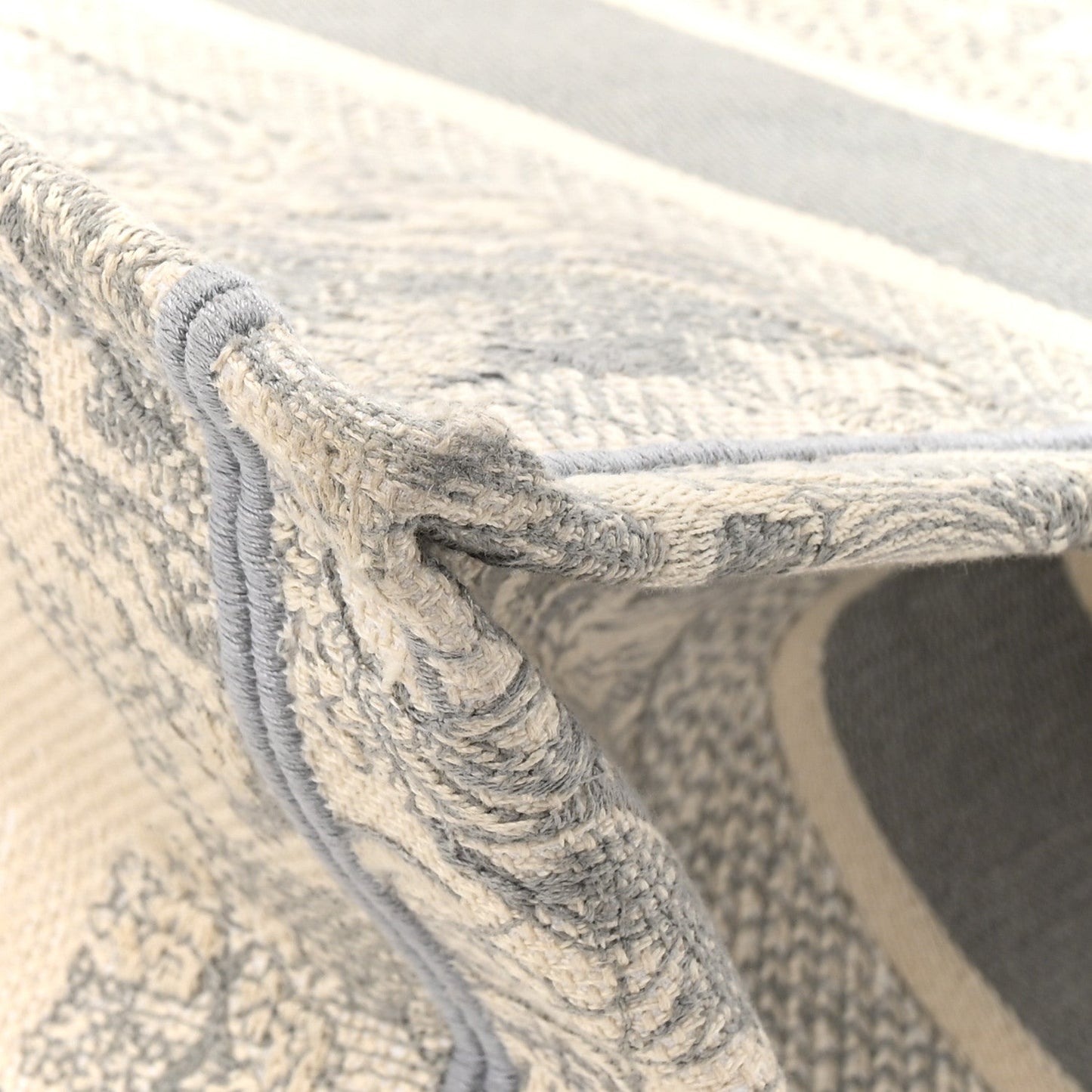 Canvas Embroidered Medium Dioriviera Toile De Jouy Book Tote Gray
