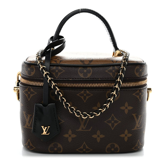 Reverse Monogram Vanity Chain Pouch