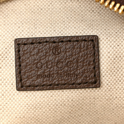 Monogram Jumbo GG Textured Dollar Calfskin Web Belt Bag Camel Ebony New Acero