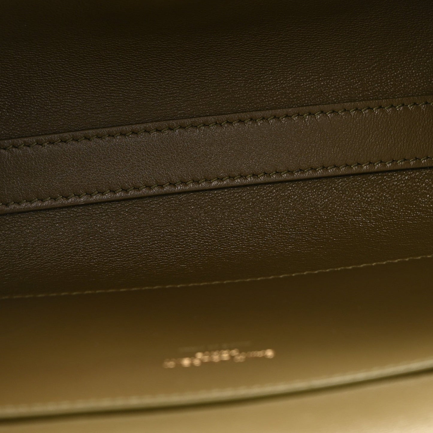 Smooth Calfskin Suede Small Reversible Monogram Kate Satchel Loden Green