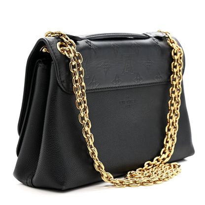 Monogram Cuir Plume Ecume Very Chain Bag Black