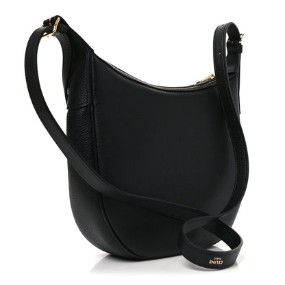 Supple Calfskin Cuir Triomphe Small Heloise Shoulder Bag Black