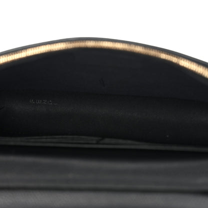 Vitello Cruise F is Fendi Bi-Color FF 1974 Embossed Medium Envelope Wallet On Chain Black Maya