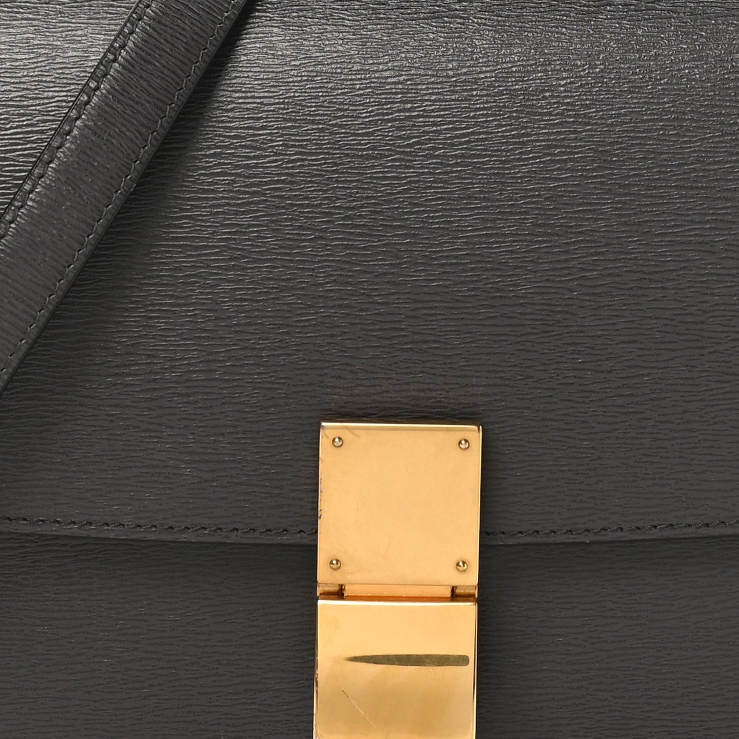 Liege Calfskin Medium Classic Box Flap Bag Liquorice