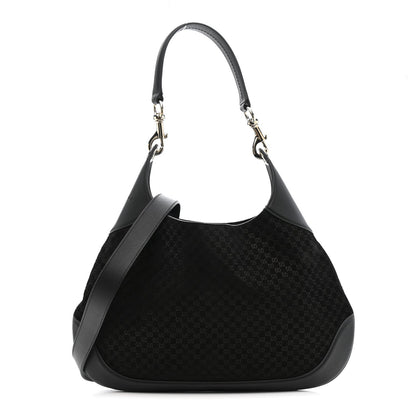 Suede Micro GG Calfskin B Medium Shoulder Bag  Arabella Black