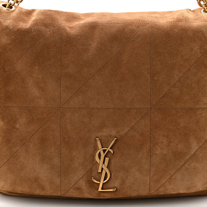 Suede Matelasse Monogram Large Jamie 4.3 Snuff