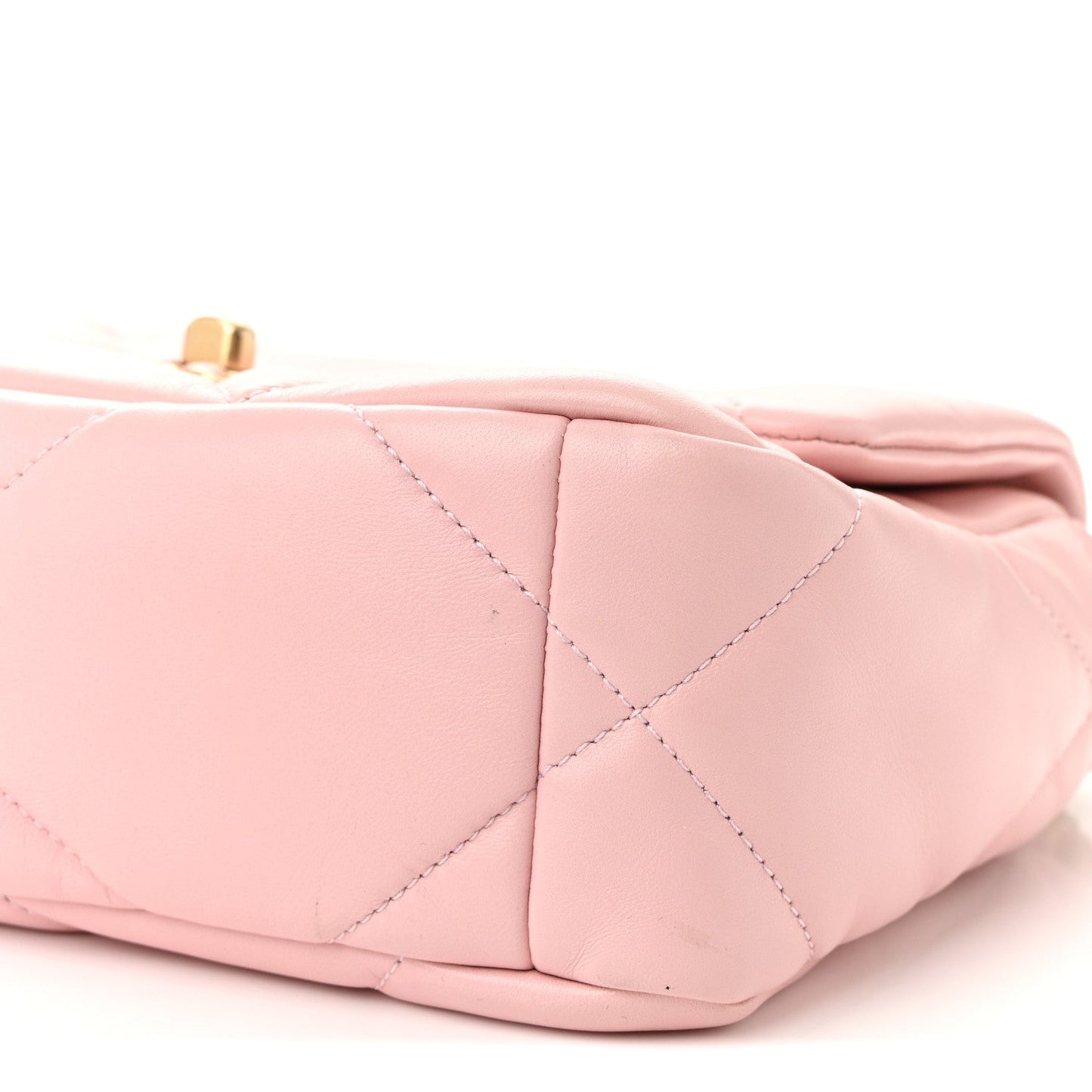 Lambskin Quilted Medium Chanel 19 Flap Light Pink
