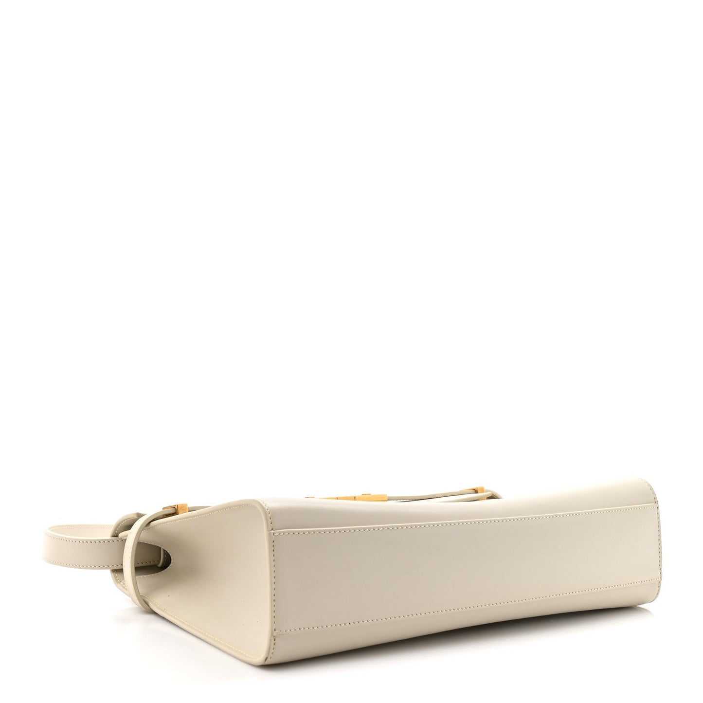 Smooth Calfskin Manhattan Shoulder Bag Crema Soft