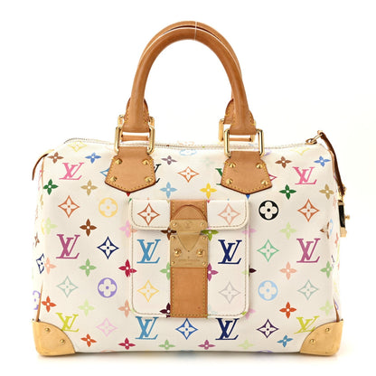 Monogram Multicolor Speedy 30 White
