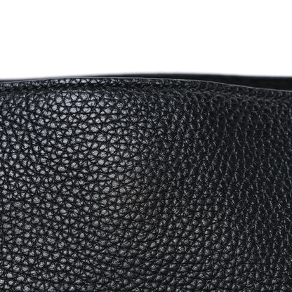 Pebbled Calfskin Medium Soho Chain Shoulder Bag Black