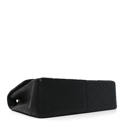 Caviar Quilted Jumbo Single Flap Black