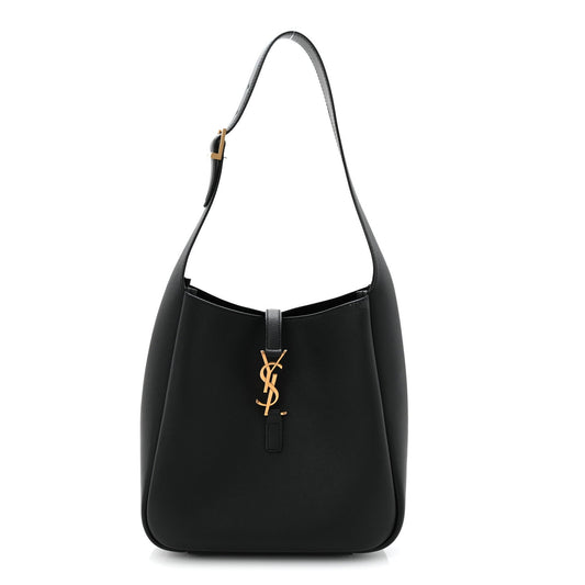 Grained Calfskin Small Le 5 A 7 Soft Hobo Black