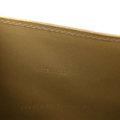 Metallic Calfskin Hourglass Top Handle Bag XS Gold