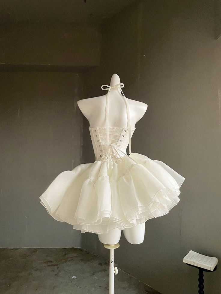New Fashion Bow Design Sleeveless Strapless Mini Party Dress Cream White Homecoming Dress TP3392