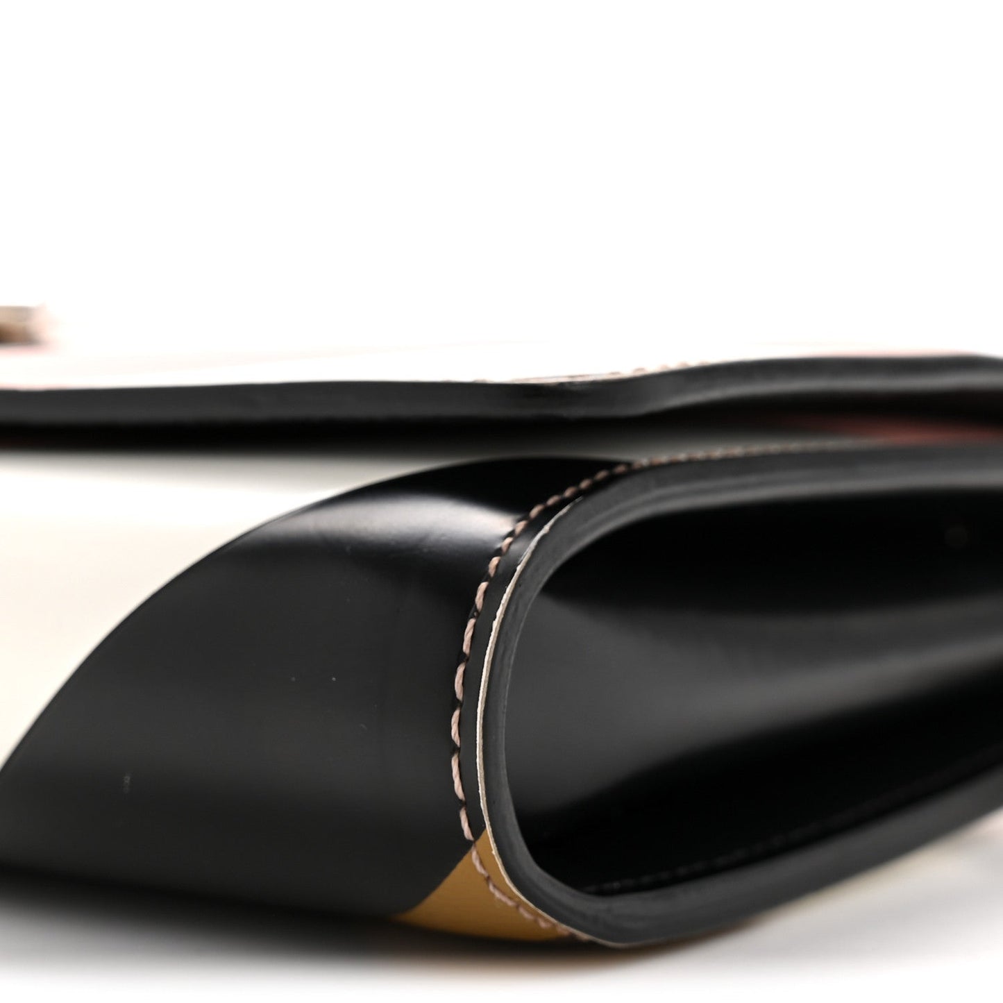 Epi Reverse Monogram Twist Chain Wallet Rose Ballerine