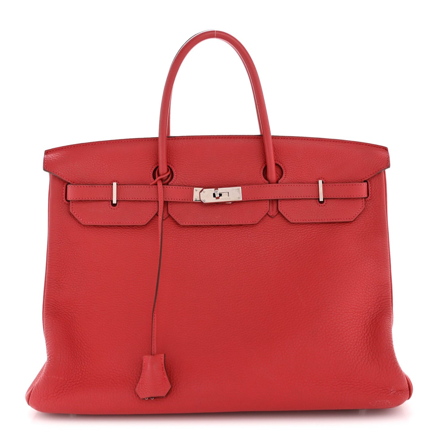 Taurillon Clemence Birkin 40 Rouge Venetian