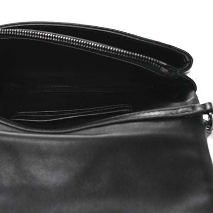 Calfskin Macrocannage Mini Caro Bag Black