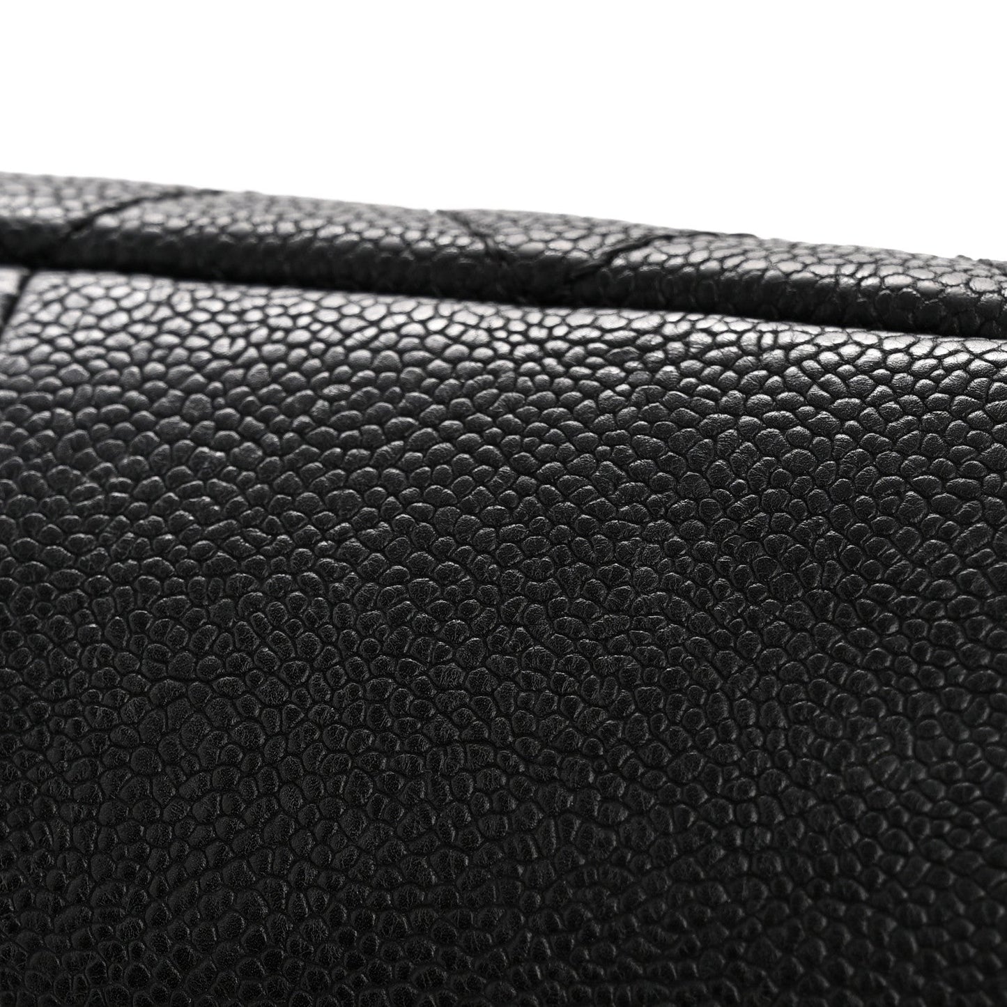 Caviar Quilted Medium Simply CC Flap Black