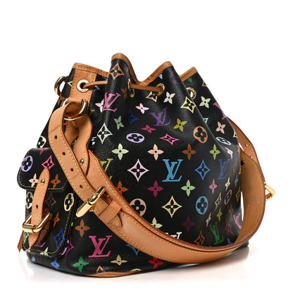 Monogram Multicolor Petit Noe Black